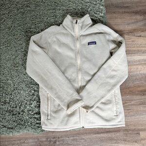 Patagonia Off-White Zip-Up Fleece